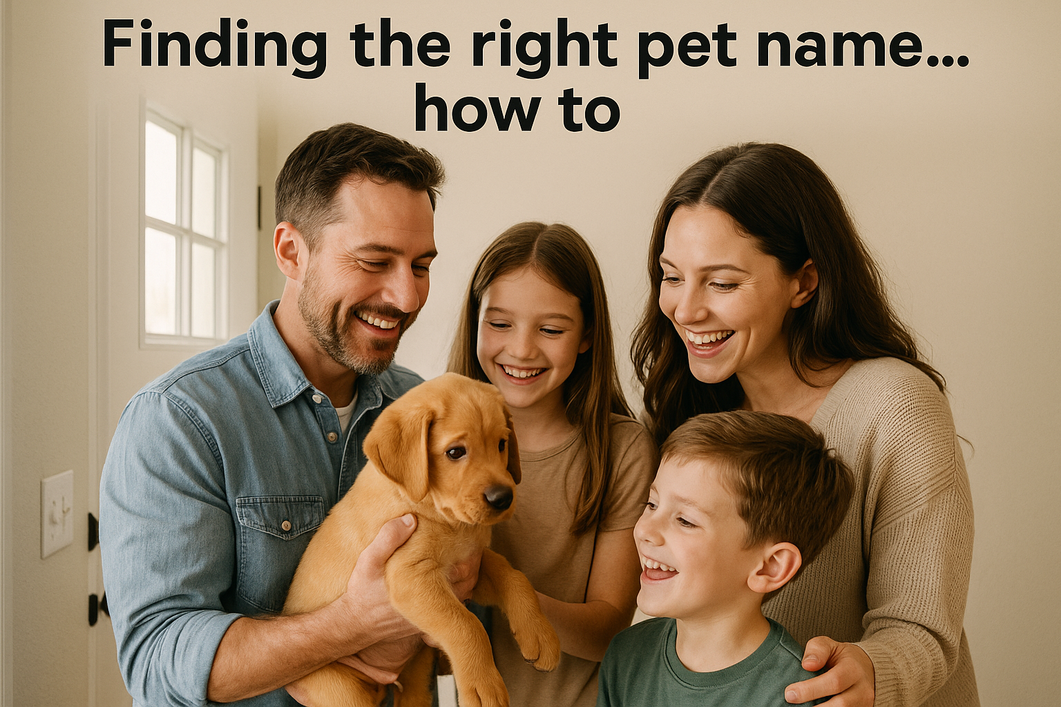 The Joy of Naming Your New Pet